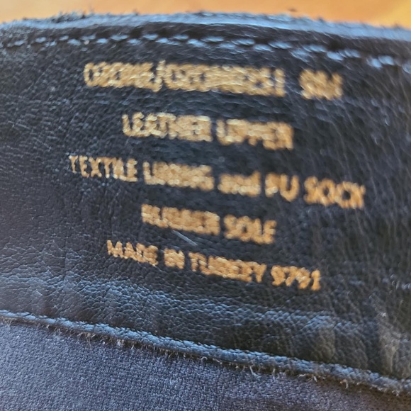 Steve Madden Black Studded Combat Boots size 9 zip lace up punk - Picture 16 of 16